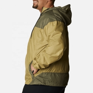 Lightweight Waterproof Men's Windbreaker Jacket Hooded Outdoor Casual Sportswear Windproof Two-Tone Slim Fit Running <b>Coat</b> - Product Image 3