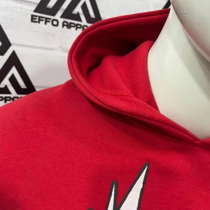 Sudadera con Capucha de Forro Polar Azul Sólido para Hombre, de Alta Calidad, Diseño Desgastado con Estampado Personalizado, 100% Algodón, Impermeable - Product Image 5