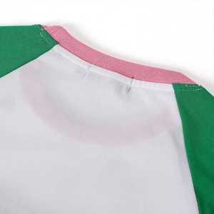 Chemise en chenille de qualité supérieure pour femmes, avec lettres grecques brodées, col rond, décontractée, été, 100% coton - Product Image 5