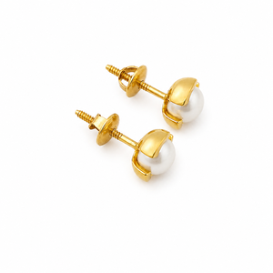 Pendientes de perlas de imitación Namivaa para mujer, joyería clásica minimalista de alto brillo para uso diario, regalo de joyería para fiesta - Product Image 4