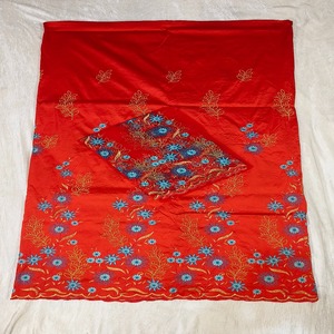 Dernière collection de tissus George Wrapper nigérians en soie taffetas avec motif floral, antistatiques et respirants, pour vêtements de mariage - Product Image 1