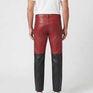 <b>Men</b> Premium <b>Leather</b> Pants <b>Men's</b> <b>Leather</b> Streetwear <b>Trouser</b> <b>Mens</b> High Quality <b>Leather</b> Pant <b>Men</b> Pockets <b>Leather</b> Pant - Product Image 2