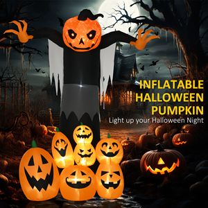 9ft Halloween Pumpkin Ghost <b>Inflatable</b> Outdoor <b>Giant</b> Blow Yard Decor Pumpkin Patch with Built-In Outdoor <b>Holiday</b> Decorations - Product Image 4