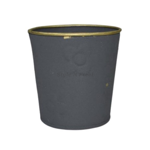 Maceta de Hierro con Recubrimiento en Polvo, Duradera, Multiusos, Moderna y Clásica, para Interiores y Exteriores, con Drenaje - Product Image 1