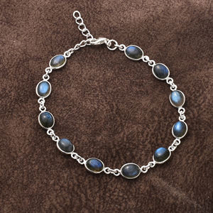 Women's <b>Bracelet</b> Natural Moonstone <b>Bracelet</b> <b>Gemstone</b> June Birthstone Engagement Handmade Jewelry 925 Sterling Silver <b>Bracelet</b> - Product Image 1