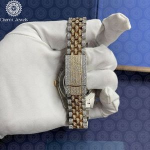 Reloj Mecánico de Lujo para Hombre Charm, de Acero Inoxidable, 40 mm, Esfera Cuadrada, Cristal, Cronógrafo, Botón de Presión, Cierre Oculto, Moda 10 - Product Image 4