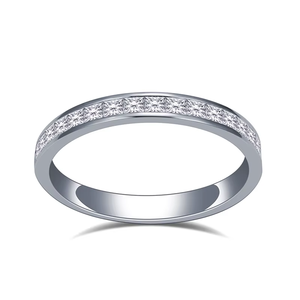 Women's White Gold Round Brilliant Cut Diamond Engagement <b>Ring</b> With Diamond Side Stones Classic Style G Color - Product Image 1