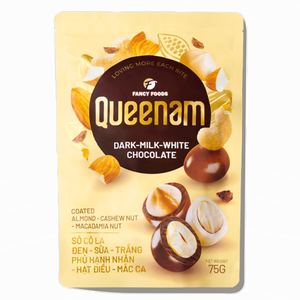 Dulces y Confitería HALAL 75G, Mezcla de Nueces Recubiertas de Chocolate (Almendras, Anacardos, Macadamia), Suministro con Marca Personalizada, Comercio Internacional - Product Image 1