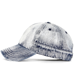 Casquette de baseball en coton délavé avec logo brodé 3D personnalisé, style trucker, pour hommes - Product Image 1