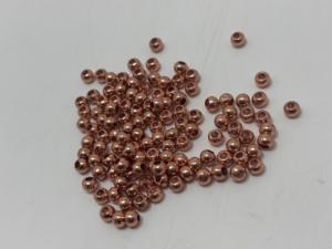 Perles en cuivre de 6 mm, perles rondes en métal massif pour la fabrication de bijoux, fournitures artisanales, vente en gros, accessoires métalliques pour artisans - Product Image 3