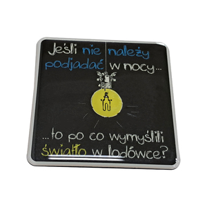 Autocollant aimanté pour réfrigérateur en résine époxy, forme irrégulière, durable, réutilisable, pour la publicité d'entreprise, cadeau - Product Image 1