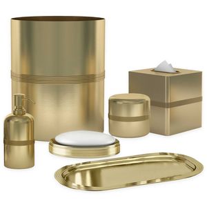 Juego de Baño Clásico de Metal para Hoteles, Resorts y Hogares, Diseño Elegante y Duradero para el Área del Lavabo - Product Image 1