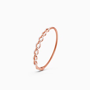 0.62 Ct Lab Grown Diamond Classy Linked Design Bracelet In 9K Yellow White And Rose <b>Gold</b> - Product Image 1
