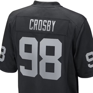 Jersey de Fútbol Americano OEM de Primera Calidad, Diseño Personalizado al por Mayor, Cuello en V, 100% Poliéster, Unisex, Manga Corta, Antibacteriano, Geo - Product Image 5