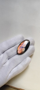 Cabujón de Labradorita Natural al por Mayor, Gema Suelta Ovalada con Cambio de Color Azul Púrpura para la Fabricación de Joyas - Product Image 4