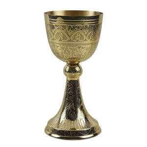 แก้วไวน์ทองเหลืองหรูหราทำด้วยมือทำจากเงินและทองเหลืองคุณภาพระดับพรีเมี่ยม - Product Image 4