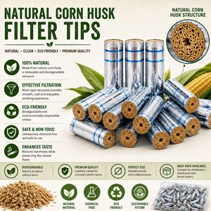 LIPTIPS Filtros de Paja de Maíz Naturales, Ecológicos y Biodegradables para Fumar Cigarros |   Color Plateado Metálico | Tamaño 9x20mm - Product Image 4