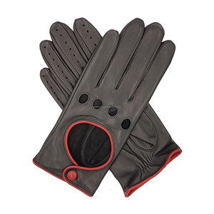 Black Leather Driving <b>Gloves</b> Fashion Racing <b>Gloves</b> Breathable Premium Quality At Factory Price - Product Image 4
