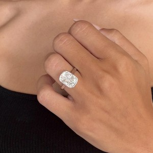 High Quality 5Ct <b>Cushion</b> Cut Moissanite Solitaire <b>Ring</b> For Unisex 925 Silver Anniversary Birthdays Wishes Gift Jewelry - Product Image 4