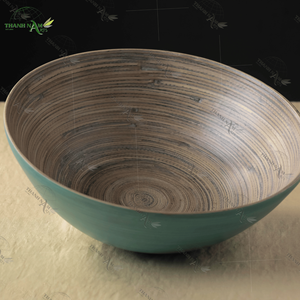 ชามไม้ไผ่แบบใช้แล้วทิ้งเครื่องครัวธรรมชาติสำหรับซุปก๋วยเตี๋ยวสตูว์และปาร์ตี้ - Product Image 6