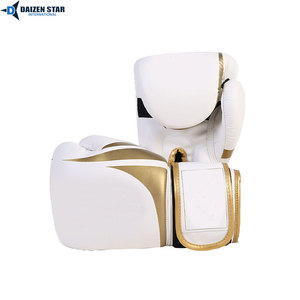 Gants de boxe rouges en PU, à doigts entiers, avec fermeture à lacets au poignet, pour adultes, équipement d'entraînement - Product Image 5