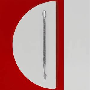 Pousse-cuticules double embout en acier inoxydable réutilisable – Outil de manucure de précision à double tête - Product Image 1