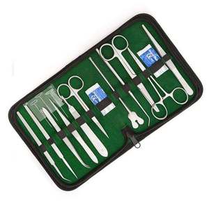 Kit de Sutura Profesional de 13 Piezas, Tijeras, Pinzas, Desincrustador, Pinzas de Presión y Otras Herramientas Quirúrgicas de Acero Inoxidable Alemán - Product Image 2