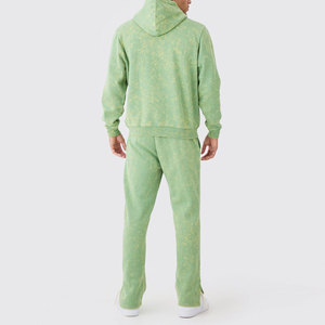 Survêtement en molleton slim fit pour homme, personnalisé, 100% coton, pour l'hiver, couleur noire - Product Image 1