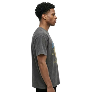Camiseta Oversize de 260 g/m² con Corte Holgado, Lavado Ácido, Diseño Gráfico, Hombros Caídos, Estilo Vintage Grunge - Product Image 2