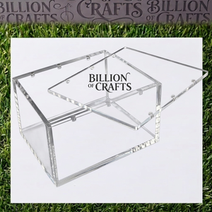 Boîte de présentation multifonctionnelle en acrylique transparent au design moderne pour cartes à collectionner, avec couvercle magnétique de protection pour Riftbound Origins TCG - Product Image 2