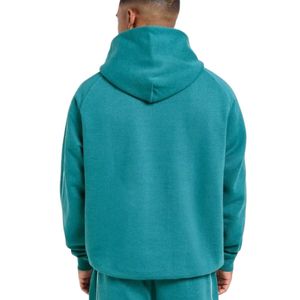 Mens Teal Hoodie Tracksuit <b>Set</b> <b>Matching</b> Sweatpants <b>Jogger</b> Pants Two Piece Casual Sportswear Streetwear Pullover Hooded Sweat <b>Set</b> - Product Image 5