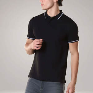 Camiseta Polo con Logotipo Personalizado para Hombre, Mezcla de Algodón de Alta Calidad, Proveedor OEM, Camiseta Polo Ajustada para Hombre, Ropa Casual, Fabricante al por Mayor - Product Image 1