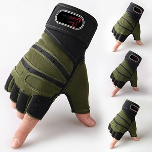 Bana Brother Anti-Slip Weightlifting Gloves with Wrist <b>Wrap</b> Rubber Palm Fitness Workout Gloves - Product Image 3