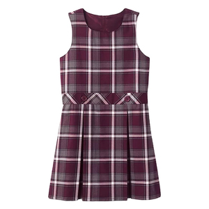 Jupe plissée taille haute personnalisée avec logo, uniforme scolaire unisexe pour étudiants, jupe unie pour la remise des diplômes, pour enfants du primaire - Product Image 1