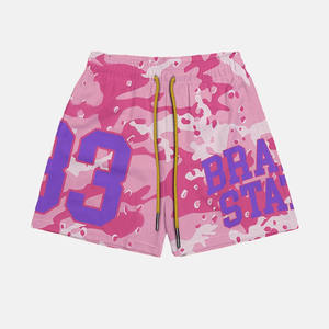 Pantalones cortos de baloncesto de camuflaje sublimados de alta calidad para hombre, pantalones cortos deportivos de malla personalizados para gimnasio, correr y entrenar - Product Image 2
