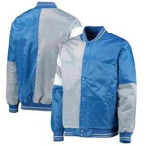 Veste décontractée d'automne pour homme, coupe ajustée, en polyester, bleu gris uni, col montant, fermeture boutonnée recouverte, imperméable, style vintage - Product Image 4