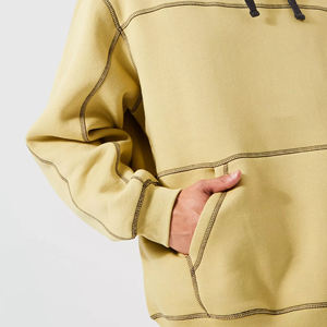 Nouveau design 2026 – Sweat à capuche oversize en coton épais pour homme – Vente en gros – Conception personnalisée – Pull avec poche – Coupe classique - Product Image 2