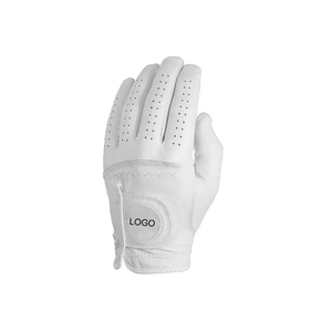 Gants de golf pour homme avec logo personnalisé, gants de sport respirants en cuir de mouton véritable Cabretta pour la main gauche - Product Image 1