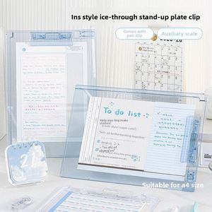 Bloc de Notas Transparente Vertical A4 de Alta Calidad, Grueso, con Clip, Especial para Exámenes Estudiantiles - Product Image 4