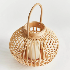 Lámpara de Ratán Tejida a Mano, Materiales Naturales Rústicos, Diseño Elegante, Lámpara Decorativa Ecológica para Decoración del Hogar, Arte Bohemio - Product Image 3