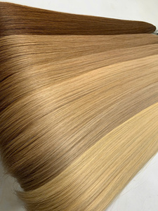 Precio de fábrica 100g Extensiones de cabello Remy ruso a granel Cabello humano crudo vietnamita en todos los colores 60 cm - Product Image 4