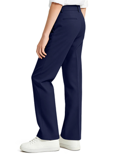 Pantalon d'écolier pour garçons, taille ajustable, en twill, avec 4 poches, style pantalon de golf. - Product Image 3