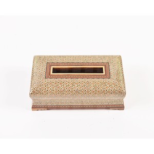 กล่องใส่กระดาษทิชชูไม้วอลนัทหรูหราฝังมุก - Aqdus Saleem - Product Image 4