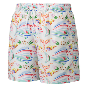 Fish pattern board shorts Quick dry swimwear <b>men</b> Drawstring waist casual shorts <b>Men's</b> printed swim <b>trunks</b> - Product Image 1