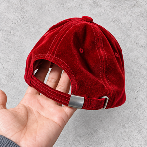 Gorra de Béisbol de Terciopelo de 6 Paneles, con Visera Plana y Logotipo Bordado, Gorra Deportiva de Terciopelo Suave para Hombre y Mujer, Otoño Invierno, Venta al Por Mayor OEM ODM - Product Image 5