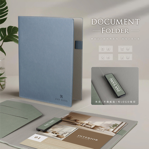 Clip Multifuncional de Cuero para Tarjetas/Contratos - Product Image 1