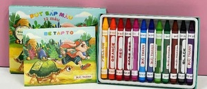 Crayones de Pintura para Bebés de 12 Colores, Premium, Seguros, No Tóxicos, Lavables, Tiza de Dibujo para Niños Pequeños, Colores Suaves, Comercio Global - Product Image 4