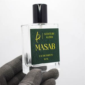 Premium Custom Perfume Bottle Labels <b>Waterproof</b> Metallic Gold Foil Stickers Embossed Texture Aluminum Vinyl with Strong Adhesive - Product Image 5