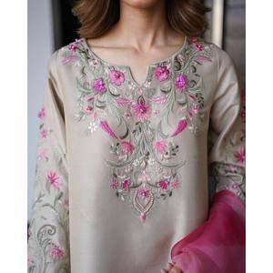 Hermosa parte superior e inferior de ropa de fiesta con Conjunto elegante de tamaño Dupatta XL - Product Image 3