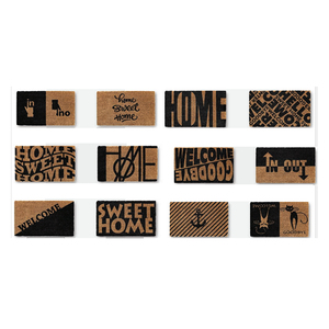Personnalisation possible pour tapis de porte rectangulaires en PVC tufté, imprimés avec des motifs naturels, provenant d'un fabricant et exportateur d'Inde. - Product Image 1